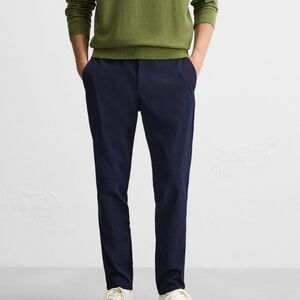 Zara Man Carrot Cashmere Blend Pants